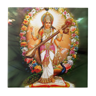 Azulejo De Cerámica Saraswati