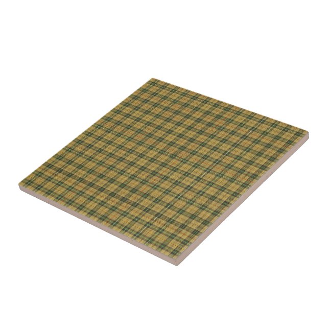 Azulejo De Cerámica Saskatchewan tartan (Lado)