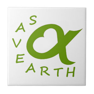 Azulejo De Cerámica save earth planète