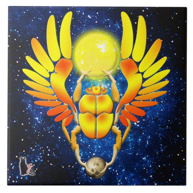 Azulejo De Cerámica Scarab Ceramic Tile (Frente)