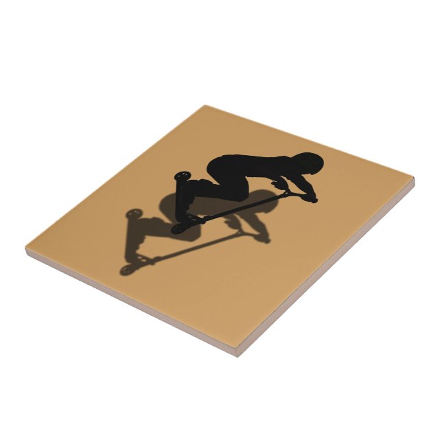 Azulejo De Cerámica Scooter Boy - Stunt Scooter 5 (Lado)