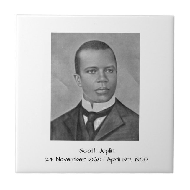 Azulejo De Cerámica Scott Joplin (Frente)