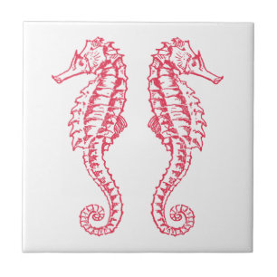 Azulejo De Cerámica Seahorses