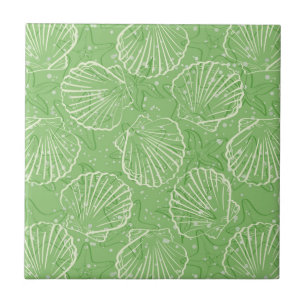 Azulejo De Cerámica Seashells del esquema