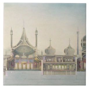 Azulejo De Cerámica Sección longitudinal (L R) al órgano, sitio de l