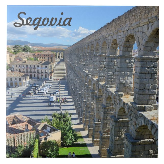 Azulejo De Cerámica Segovia, España (Frente)