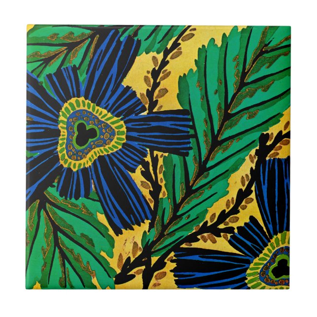 Azulejo De Cerámica Seguí's Art Deco #3 en Emporio Moffa (Frente)