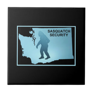 Azulejo De Cerámica Seguridad Sasquatch - Washington