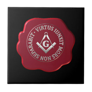 Azulejo De Cerámica Sello de cera masónica