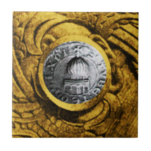 Azulejo De Cerámica Sello de los Caballeros Templarios