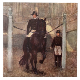 Azulejo De Cerámica Semental Piaffe de Lipizzan de la bahía