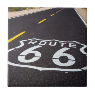 Azulejo De Cerámica señal de la carretera Ruta 66, Arizona
