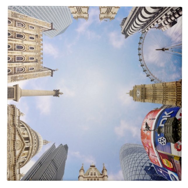 Azulejo De Cerámica Señales de Londres (Frente)