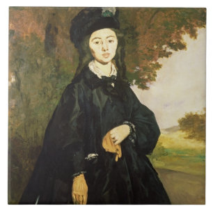 Azulejo De Cerámica Señora Brunet de Manet el