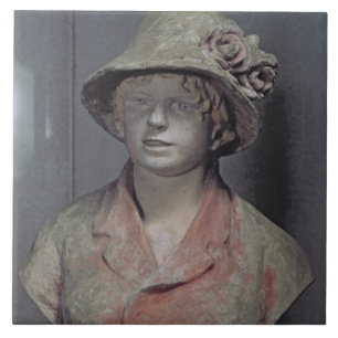 Azulejo De Cerámica Señora Renoir, 1916 (yeso policromo)