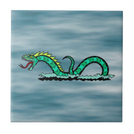 Azulejo De Cerámica Serpente marino