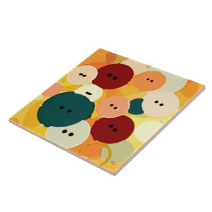 Azulejo De Cerámica Sew Button PB Tile