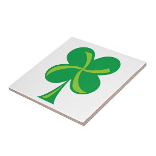 Azulejo De Cerámica Shamrock verde