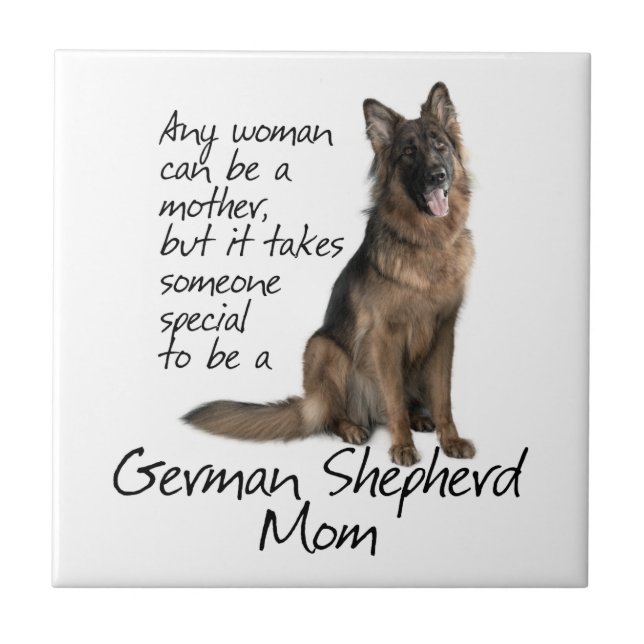Azulejo De Cerámica Shepherd Mom Tile (Frente)