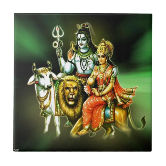 Azulejo De Cerámica Shiva (Frente)