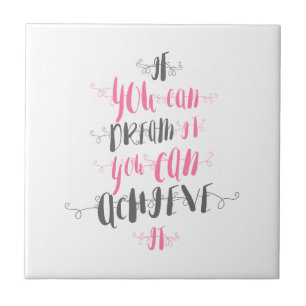 Azulejo De Cerámica Si-puedes-soñar-lo-puedes-lograrlo