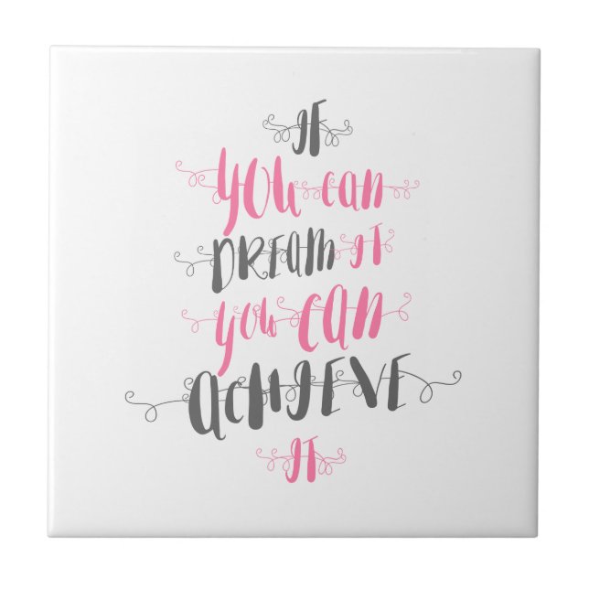 Azulejo De Cerámica Si-puedes-soñar-lo-puedes-lograrlo (Frente)