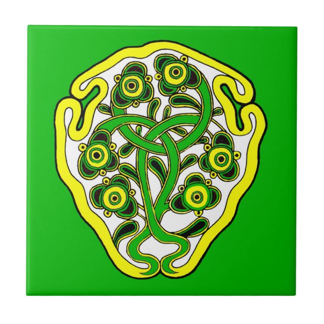 Azulejo De Cerámica Símbolo celta (Frente)