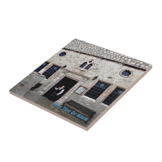 Azulejo De Cerámica Sinagoga Ha-Ari Ashkenazi - Tzfat (Lado)