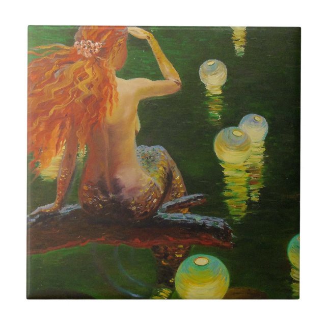 Azulejo De Cerámica Sirena (Frente)