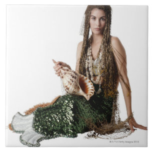 Azulejo De Cerámica Sirena