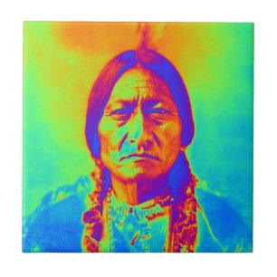 Azulejo De Cerámica Sitting Bull