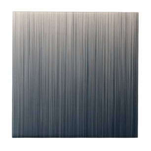 Azulejo De Cerámica Slate and Cream Stripes Tile
