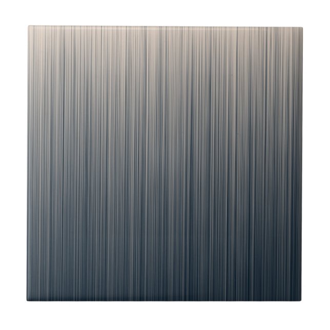 Azulejo De Cerámica Slate and Cream Stripes Tile (Frente)