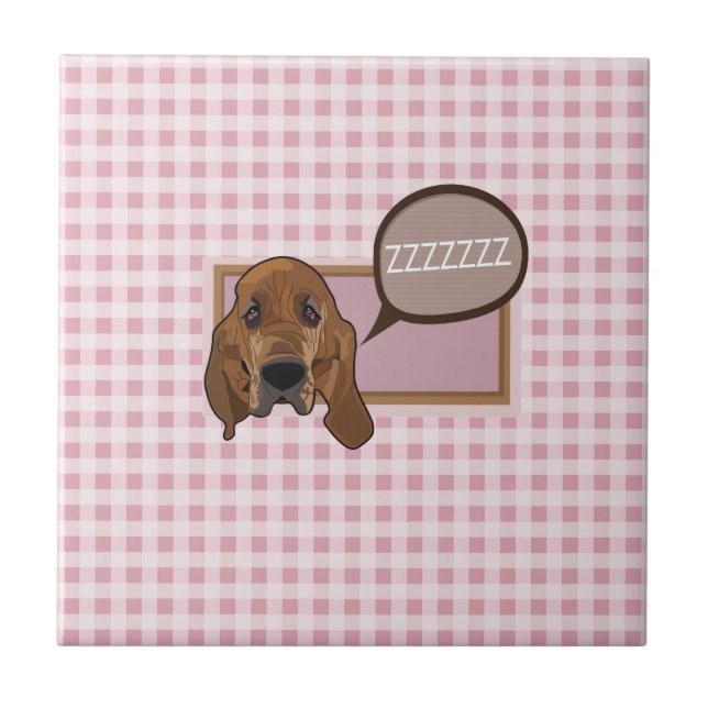 Azulejo De Cerámica Sleepe blohound (Frente)