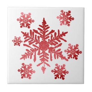 Azulejo De Cerámica Snowflake Tile Trivet