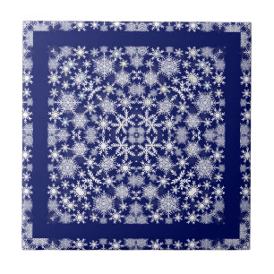 Azulejo De Cerámica Snowflakes Lace