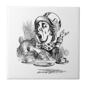 Azulejo De Cerámica sombrerero loco