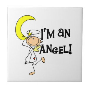 Azulejo De Cerámica Soy camisetas y regalos de ángel