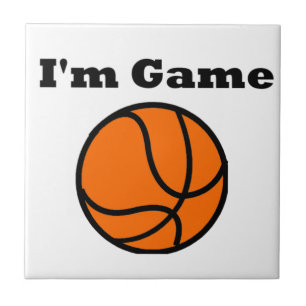 Azulejo De Cerámica Soy Juego (Basketball)