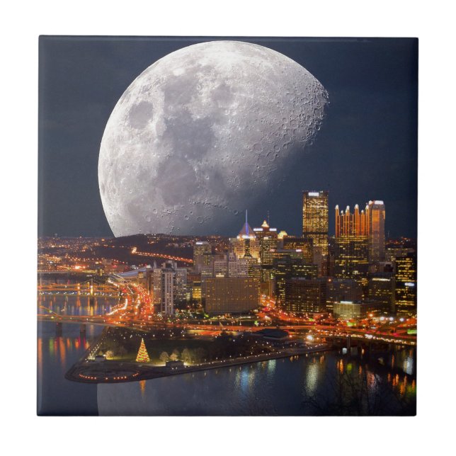 Azulejo De Cerámica Spacey Pittsburgh (Frente)