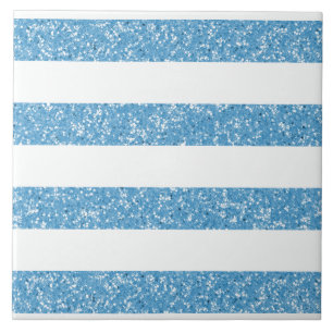 Azulejo De Cerámica Sparkle Purpurina Look Stripes Tile