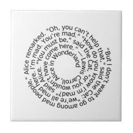 Azulejo De Cerámica Spiral-alicewonderland2