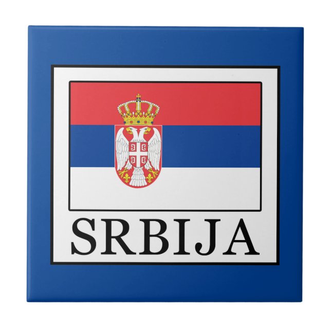 Azulejo De Cerámica Srbija (Frente)