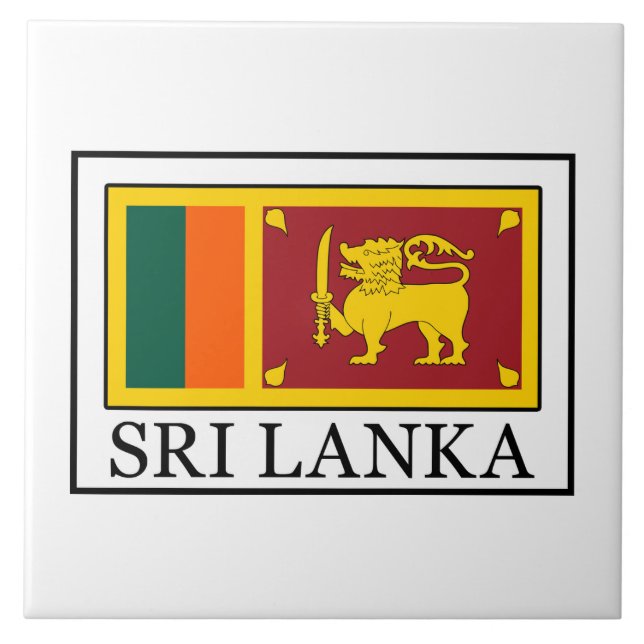 Azulejo De Cerámica Sri Lanka (Frente)