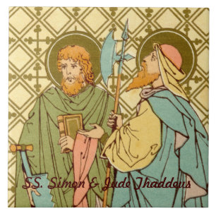 Azulejo De Cerámica SS. Simón y Judas Tadeo (RLS 16)