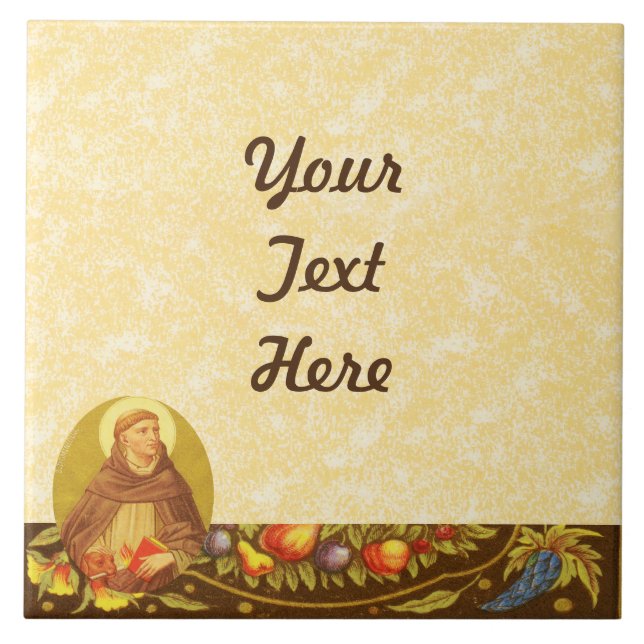 Azulejo De Cerámica St. Dominic de Guzman (PM 02a) Diseño DIY (Frente)