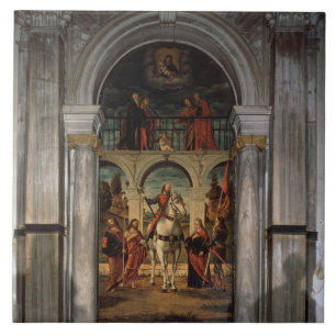 Azulejo De Cerámica St. Vitalis y santos