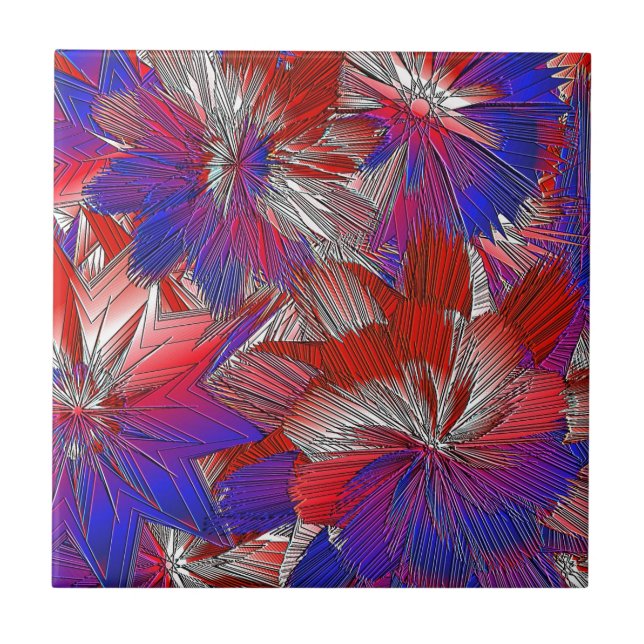 Azulejo De Cerámica Star Spangled (Frente)