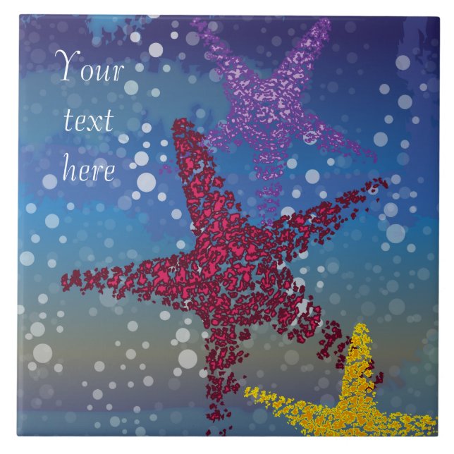 Azulejo De Cerámica Starfish Seastar (Frente)