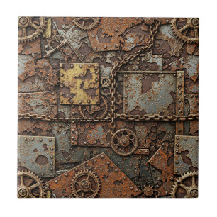 Azulejo de cerámica Steampunk
